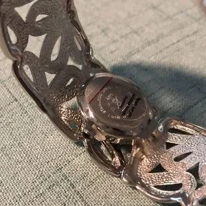 Kenneth Jay Lane Silver Floral Hinge Watch Bracelet Kenneth Jay Lane | Accessories | Kenneth Jay Lane Silver  main image 3